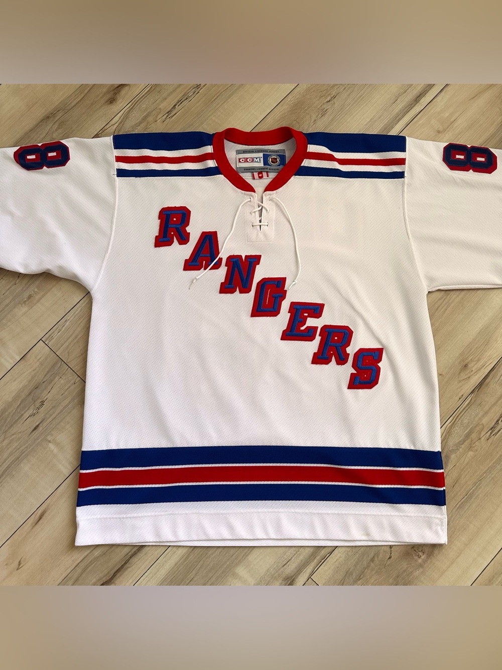 CCM NHL New York Rangers Eric Lindros #88 Jersey XL White Blue Red